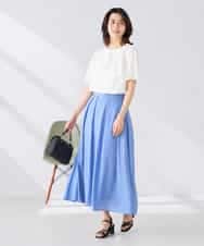 K2KGD42039 a.v.v(アー・ヴェ・ヴェ) 【前後2WAY/接触冷感】フリルデザインカットソー ライトイエロー