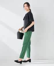 K2KGD42039 a.v.v(アー・ヴェ・ヴェ) 【前後2WAY/接触冷感】フリルデザインカットソー ライトイエロー