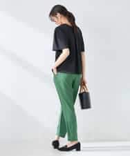 K2KGD42039 a.v.v(アー・ヴェ・ヴェ) 【前後2WAY/接触冷感】フリルデザインカットソー ライトイエロー