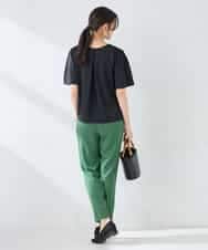 K2KGD42039 a.v.v(アー・ヴェ・ヴェ) 【前後2WAY/接触冷感】フリルデザインカットソー ライトイエロー