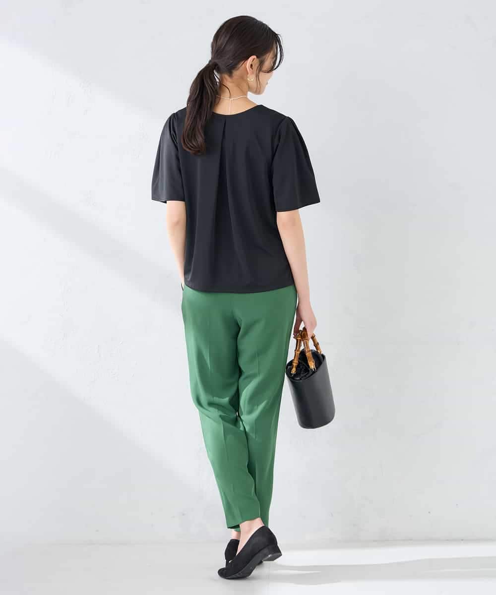 K2KGD42039 a.v.v(アー・ヴェ・ヴェ) 【前後2WAY/接触冷感】フリルデザインカットソー ライトイエロー