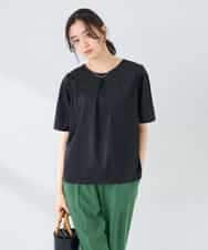 K2KGD42039 a.v.v(アー・ヴェ・ヴェ) 【前後2WAY/接触冷感】フリルデザインカットソー ライトイエロー