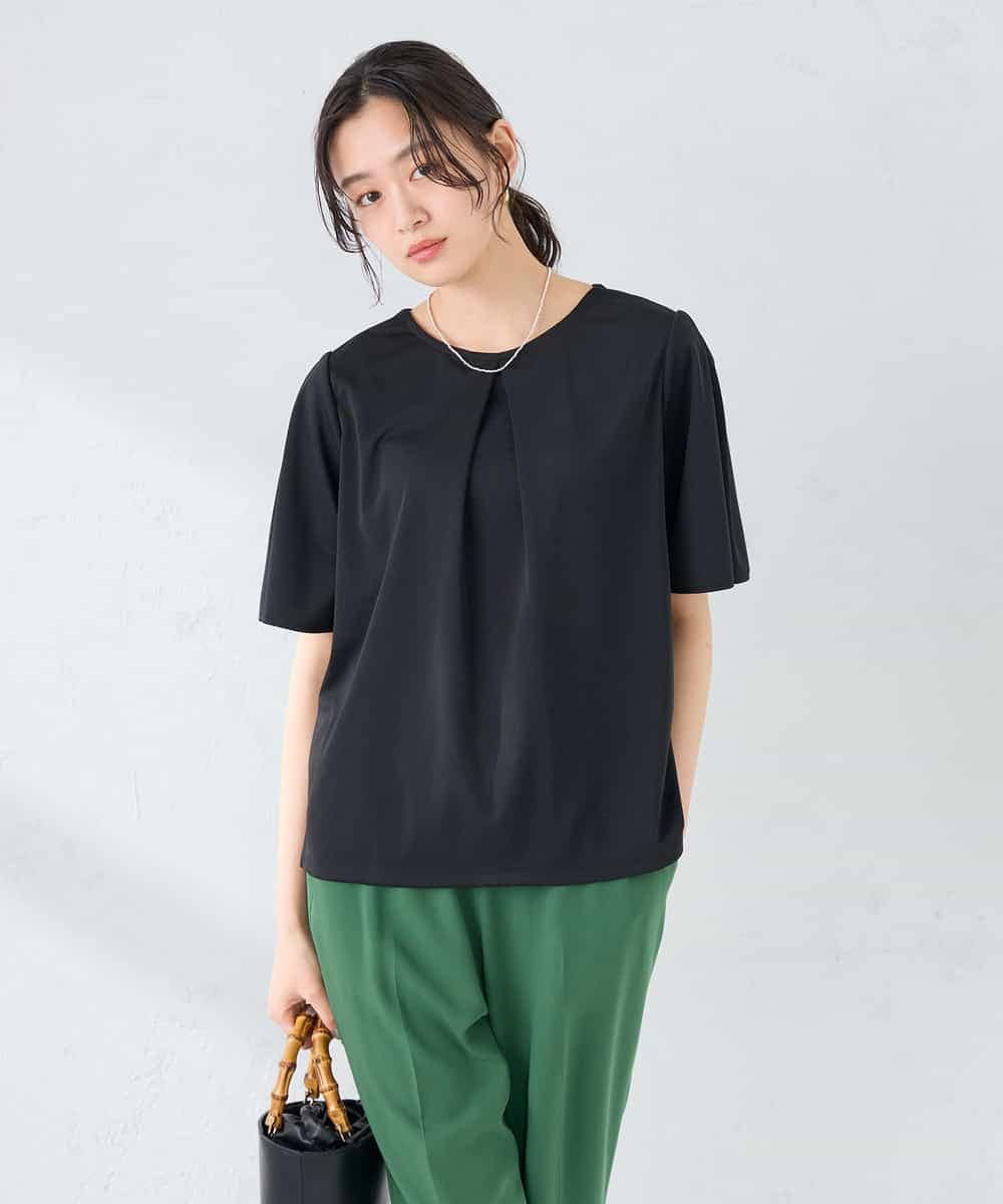 K2KGD42039 a.v.v(アー・ヴェ・ヴェ) 【前後2WAY/接触冷感】フリルデザインカットソー ライトイエロー