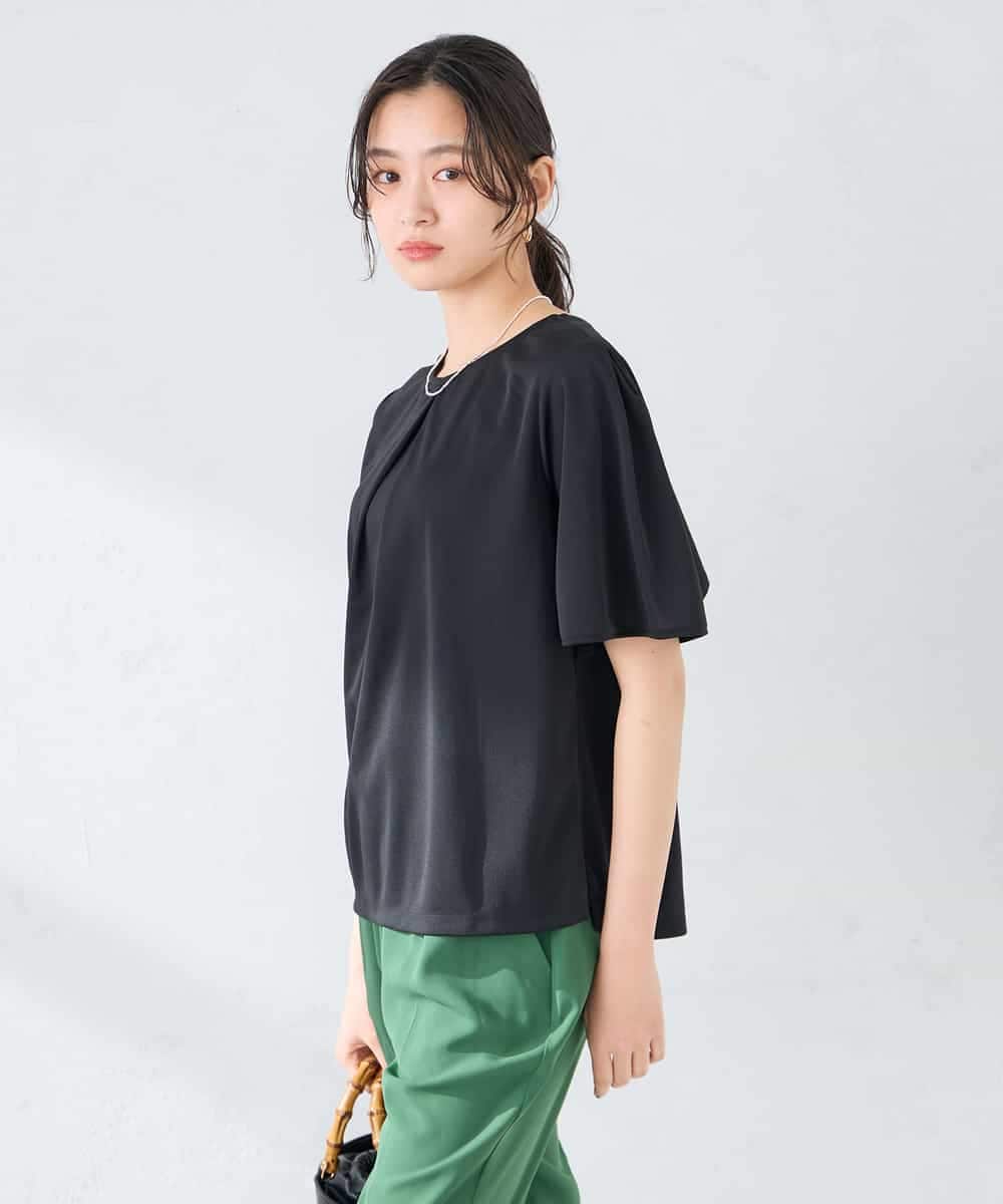 K2KGD42039 a.v.v(アー・ヴェ・ヴェ) 【前後2WAY/接触冷感】フリルデザインカットソー ライトイエロー