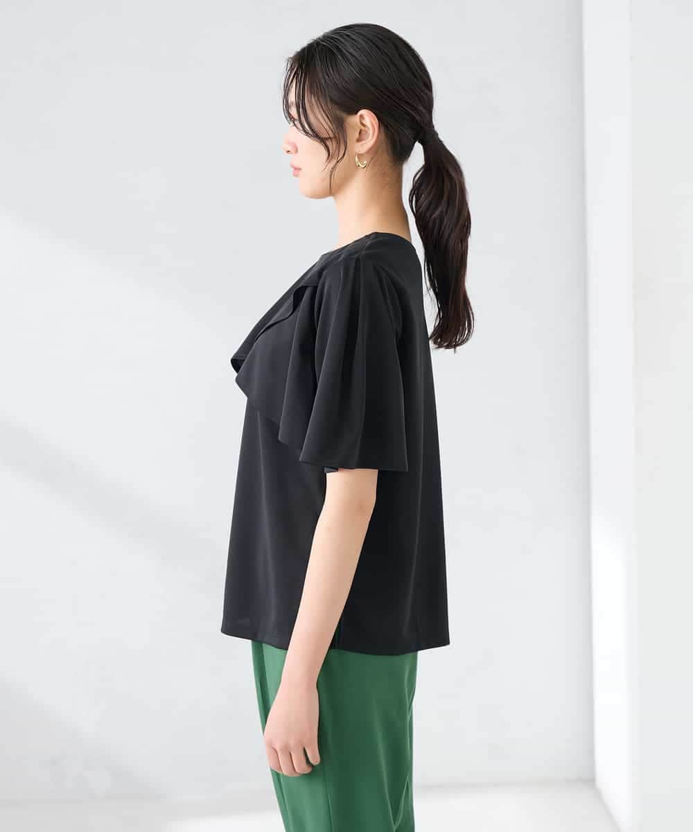 K2KGD42039 a.v.v(アー・ヴェ・ヴェ) 【前後2WAY/接触冷感】フリルデザインカットソー ライトイエロー