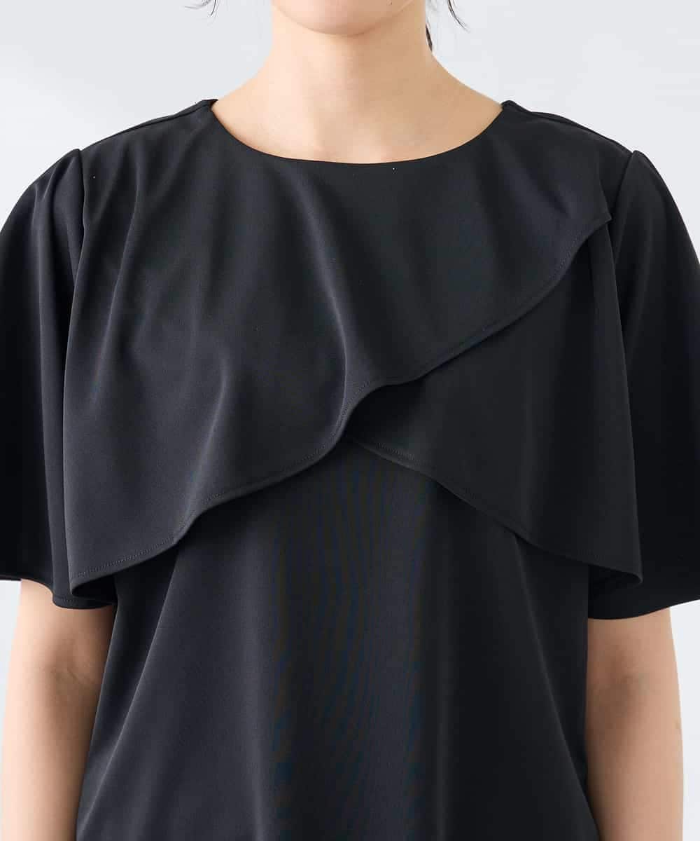 K2KGD42039 a.v.v(アー・ヴェ・ヴェ) 【前後2WAY/接触冷感】フリルデザインカットソー ライトイエロー