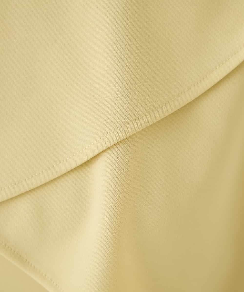 K2KGD42039 a.v.v(アー・ヴェ・ヴェ) 【前後2WAY/接触冷感】フリルデザインカットソー ライトイエロー