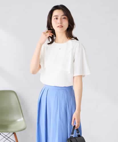 K2KGD42039 a.v.v 【前後2WAY/接触冷感】フリルデザインカットソー