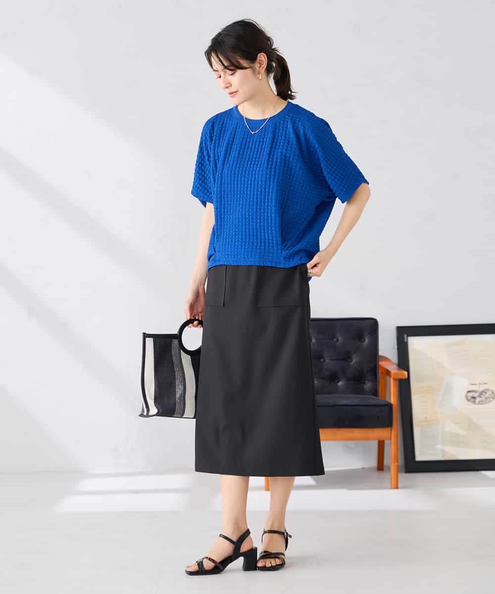 K2KGD43039 a.v.v(アー・ヴェ・ヴェ) ポコポコドルマントップス ブルー