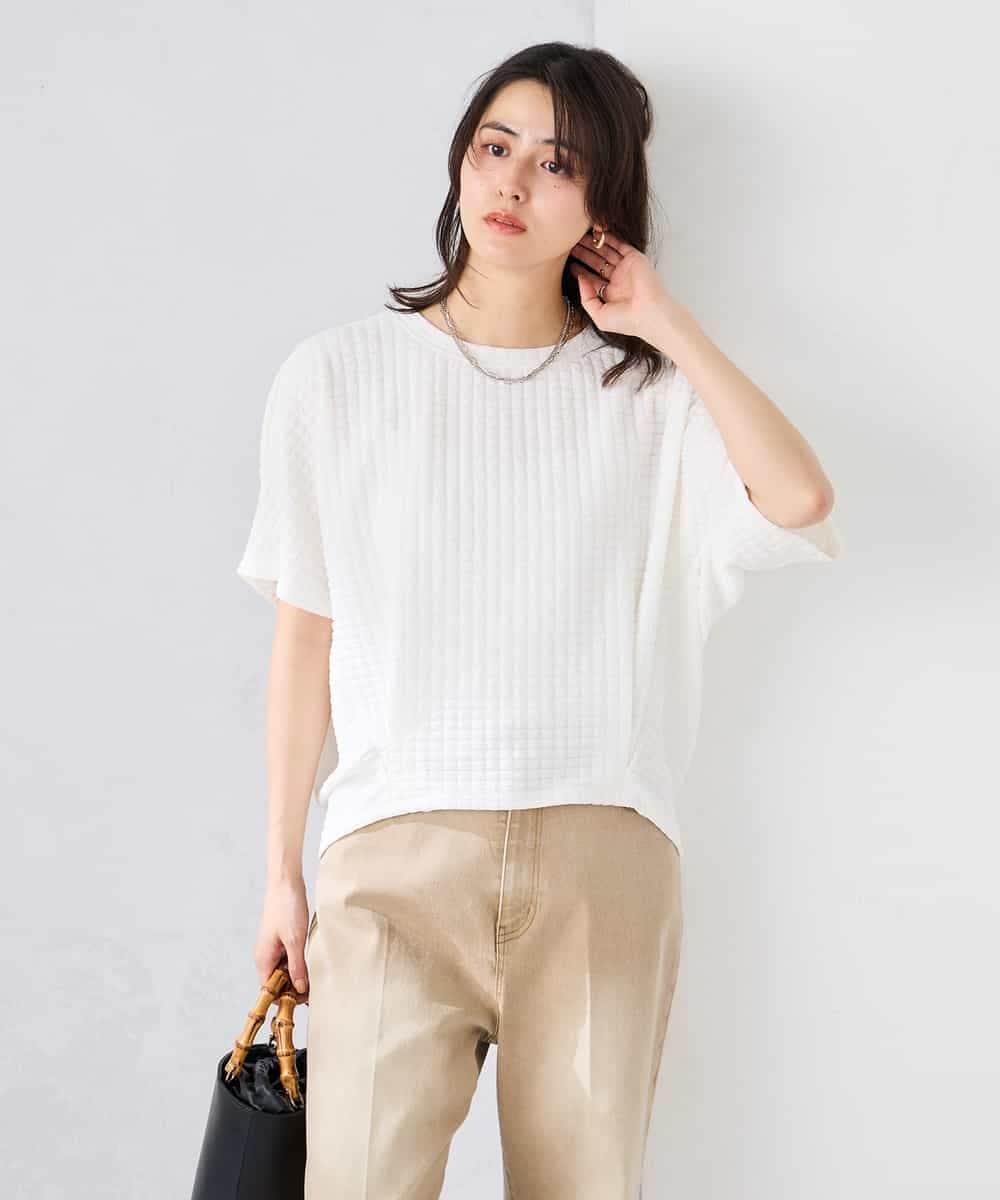 K2KGD43039 a.v.v(アー・ヴェ・ヴェ) ポコポコドルマントップス ホワイト