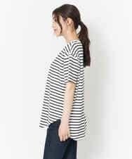 K2KGM55029 a.v.v(アー・ヴェ・ヴェ) 【抗菌・防臭加工】ラウンドヘムBIGTシャツ アイボリー