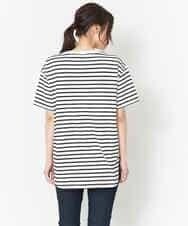 K2KGM55029 a.v.v(アー・ヴェ・ヴェ) 【抗菌・防臭加工】ラウンドヘムBIGTシャツ アイボリー