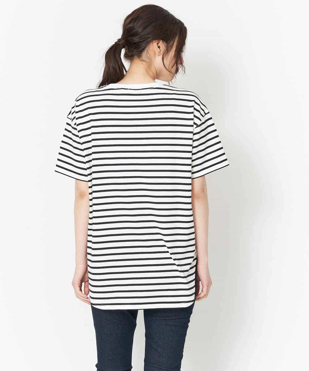 K2KGM55029 a.v.v(アー・ヴェ・ヴェ) 【抗菌・防臭加工】ラウンドヘムBIGTシャツ アイボリー