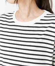 K2KGM55029 a.v.v(アー・ヴェ・ヴェ) 【抗菌・防臭加工】ラウンドヘムBIGTシャツ アイボリー