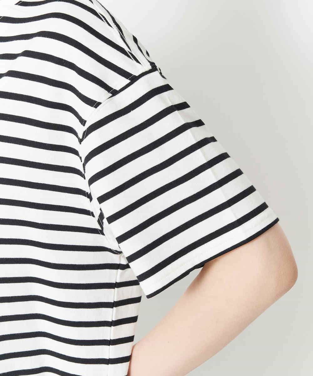 K2KGM55029 a.v.v(アー・ヴェ・ヴェ) 【抗菌・防臭加工】ラウンドヘムBIGTシャツ アイボリー