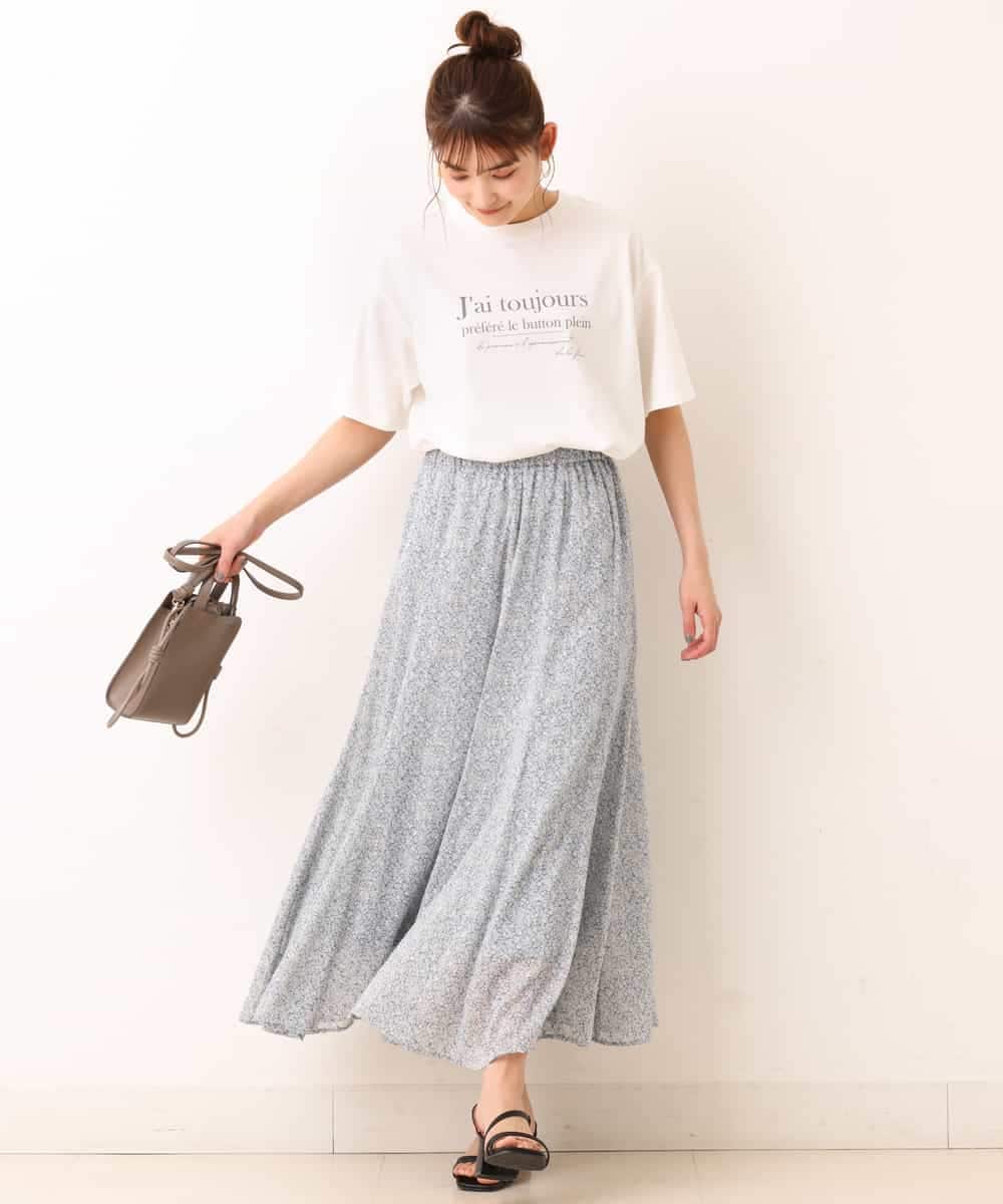 K2KGM57029 a.v.v(アー・ヴェ・ヴェ) 【抗菌・防臭加工】半袖ロゴTシャツ ベージュ