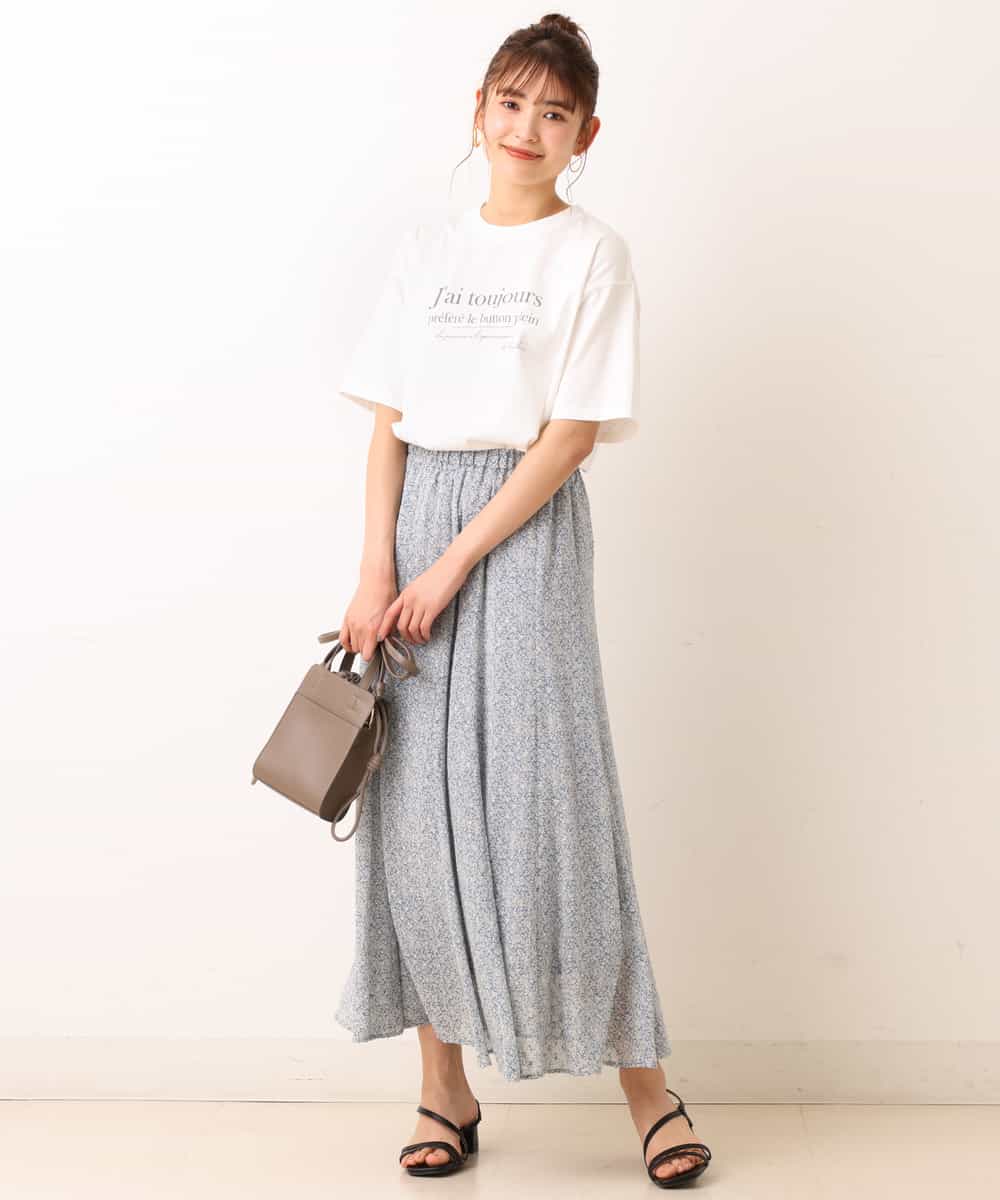 K2KGM57029 a.v.v(アー・ヴェ・ヴェ) 【抗菌・防臭加工】半袖ロゴTシャツ ベージュ
