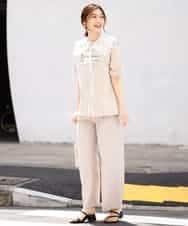 K2KGM57029 a.v.v(アー・ヴェ・ヴェ) 【抗菌・防臭加工】半袖ロゴTシャツ ベージュ