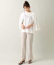 K2KGM57029 a.v.v(アー・ヴェ・ヴェ) 【抗菌・防臭加工】半袖ロゴTシャツ ベージュ