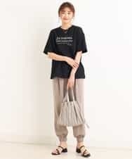 K2KGM57029 a.v.v(アー・ヴェ・ヴェ) 【抗菌・防臭加工】半袖ロゴTシャツ ベージュ