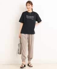 K2KGM57029 a.v.v(アー・ヴェ・ヴェ) 【抗菌・防臭加工】半袖ロゴTシャツ ベージュ