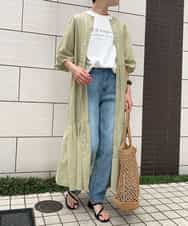 K2KGM57029 a.v.v(アー・ヴェ・ヴェ) 【抗菌・防臭加工】半袖ロゴTシャツ ベージュ