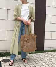 K2KGM57029 a.v.v(アー・ヴェ・ヴェ) 【抗菌・防臭加工】半袖ロゴTシャツ ベージュ