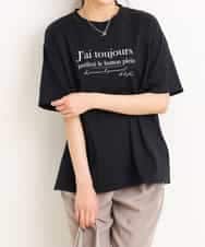 K2KGM57029 a.v.v(アー・ヴェ・ヴェ) 【抗菌・防臭加工】半袖ロゴTシャツ ブラック