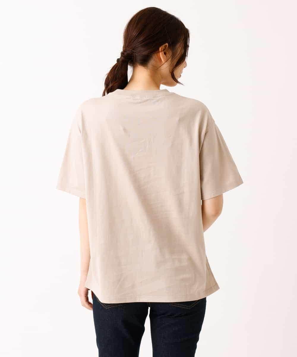 K2KGM57029 a.v.v(アー・ヴェ・ヴェ) 【抗菌・防臭加工】半袖ロゴTシャツ ベージュ