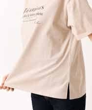 K2KGM57029 a.v.v(アー・ヴェ・ヴェ) 【抗菌・防臭加工】半袖ロゴTシャツ ベージュ