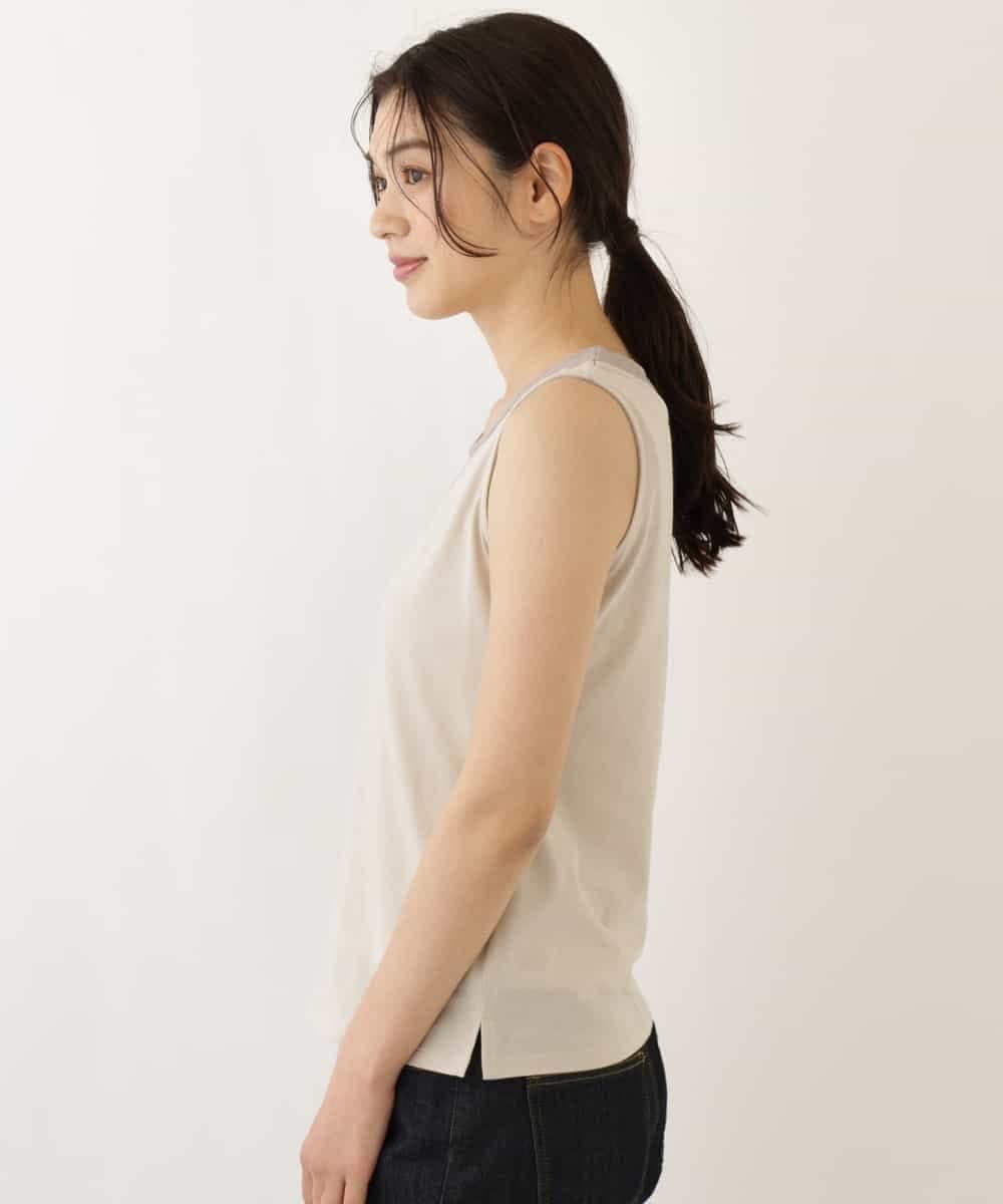 K2KGP02012 a.v.v(アー・ヴェ・ヴェ) ラメレイヤードライクタンクトップ ベージュ