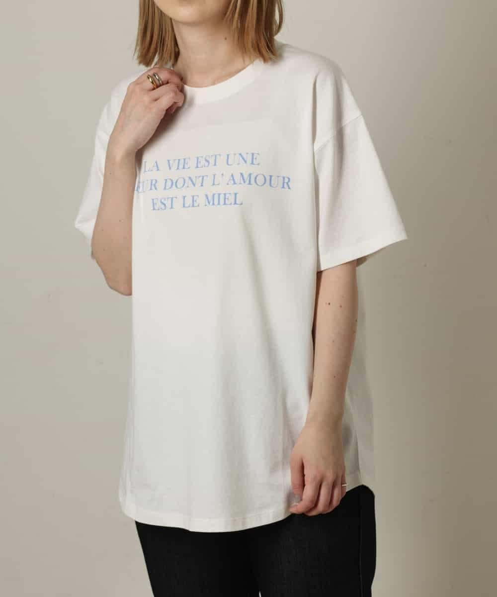K2KGP32029 a.v.v(アー・ヴェ・ヴェ) カラーロゴTシャツ ホワイト