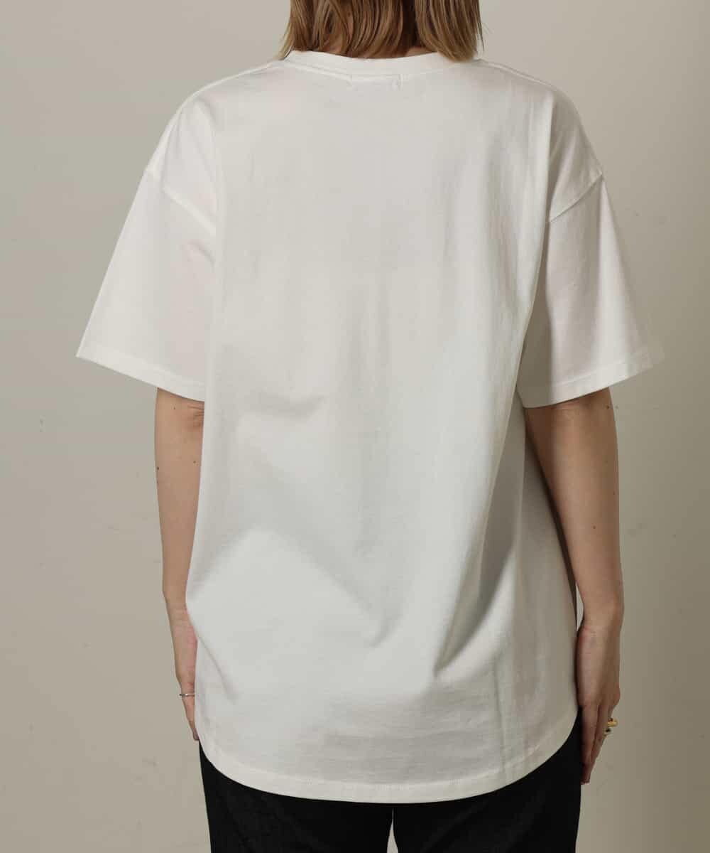K2KGP32029 a.v.v(アー・ヴェ・ヴェ) カラーロゴTシャツ ホワイト