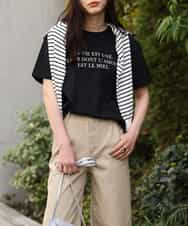 K2KGP32029 a.v.v(アー・ヴェ・ヴェ) カラーロゴTシャツ ブラック