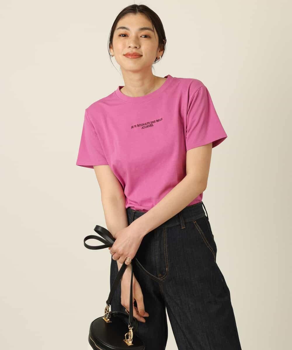 K2KGP38029 a.v.v(アー・ヴェ・ヴェ) プチロゴ刺繍Tシャツ ホワイト
