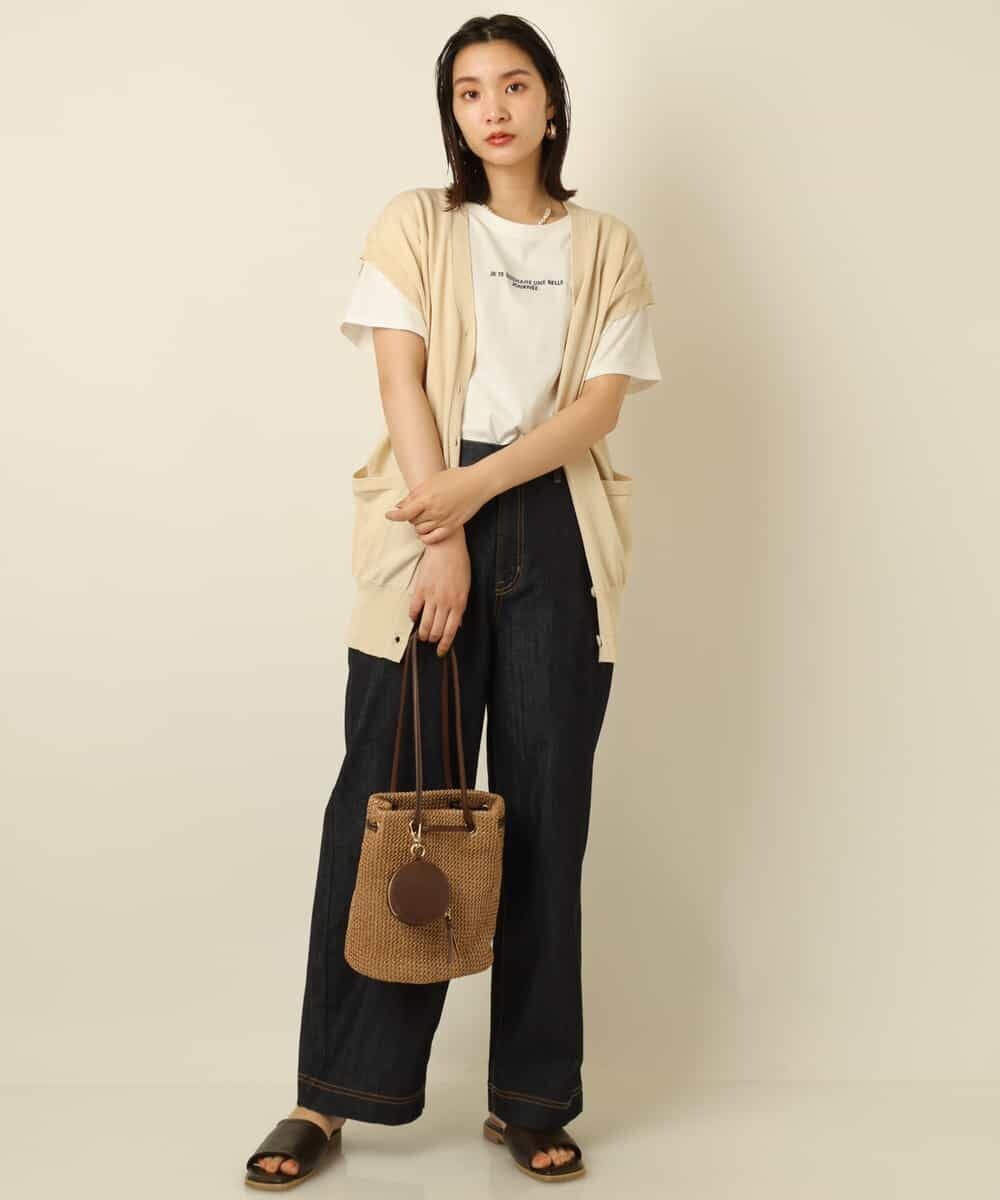 K2KGP38029 a.v.v(アー・ヴェ・ヴェ) プチロゴ刺繍Tシャツ ホワイト