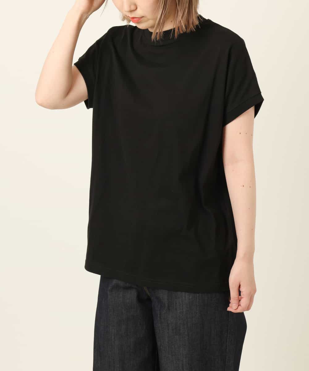 K2KGP52019 a.v.v(アー・ヴェ・ヴェ) 大人のプチハイネックＴシャツ オフ白×黒ボーダー