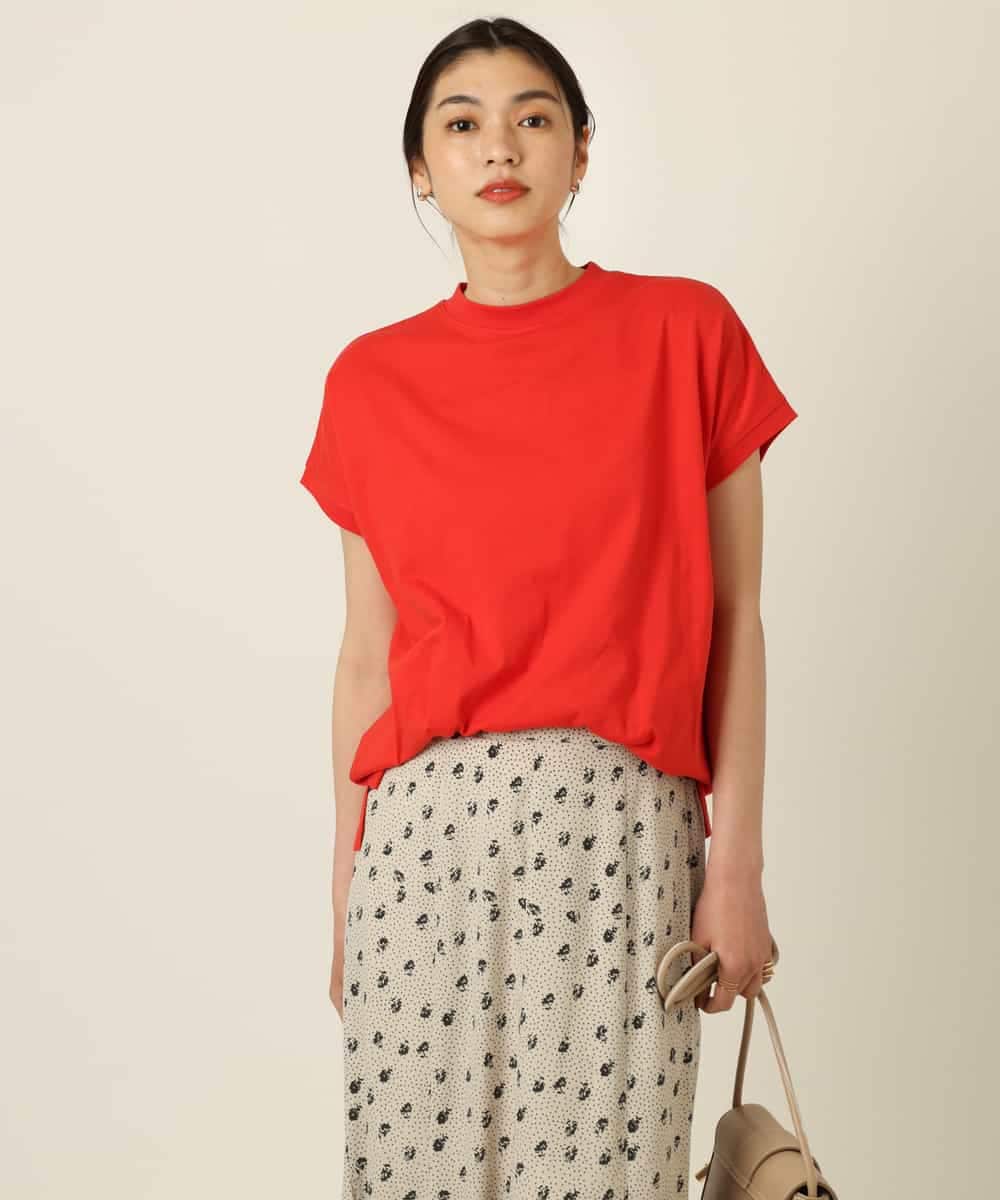 K2KGP52019 a.v.v(アー・ヴェ・ヴェ) 大人のプチハイネックＴシャツ オフ白×黒ボーダー