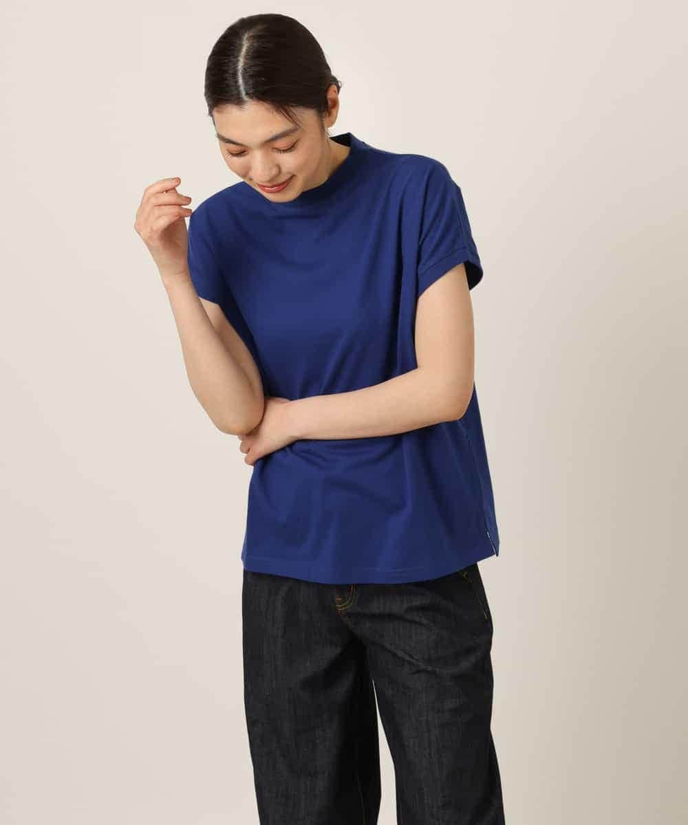 K2KGP52019 a.v.v(アー・ヴェ・ヴェ) 大人のプチハイネックＴシャツ オフ白×黒ボーダー