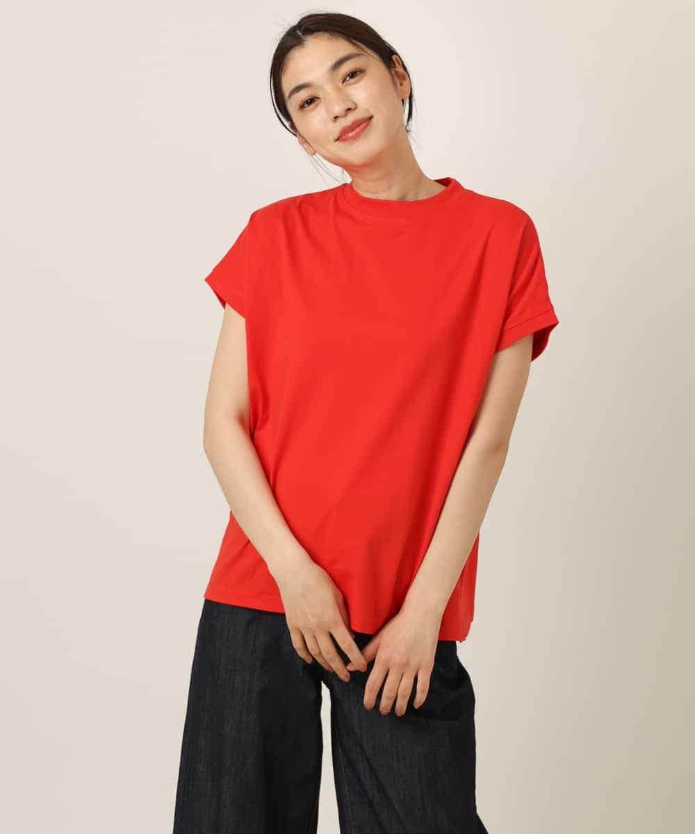 K2KGP52019 a.v.v(アー・ヴェ・ヴェ) 大人のプチハイネックＴシャツ オフ白×黒ボーダー