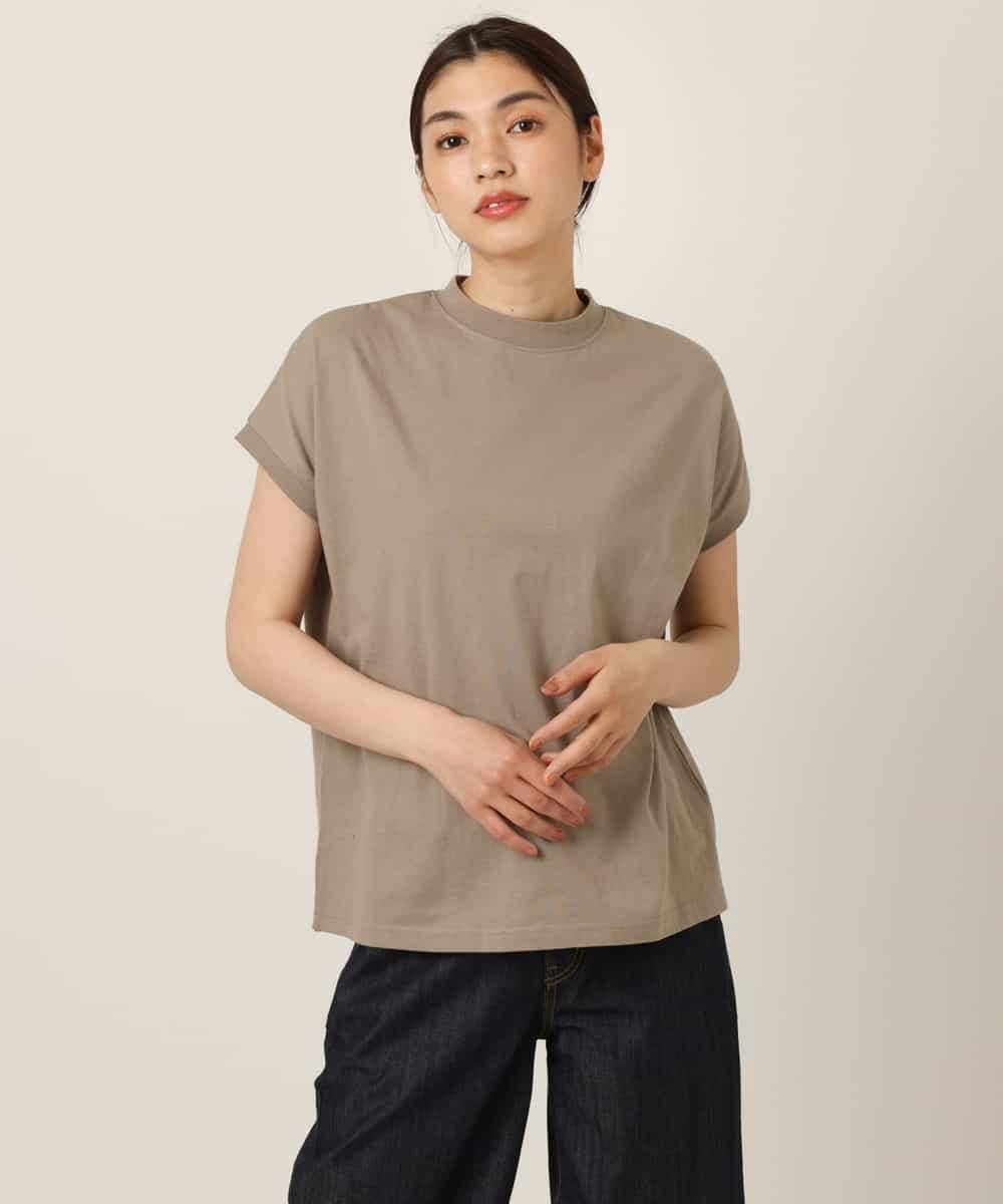 K2KGP52019 a.v.v(アー・ヴェ・ヴェ) 大人のプチハイネックＴシャツ オフ白×黒ボーダー