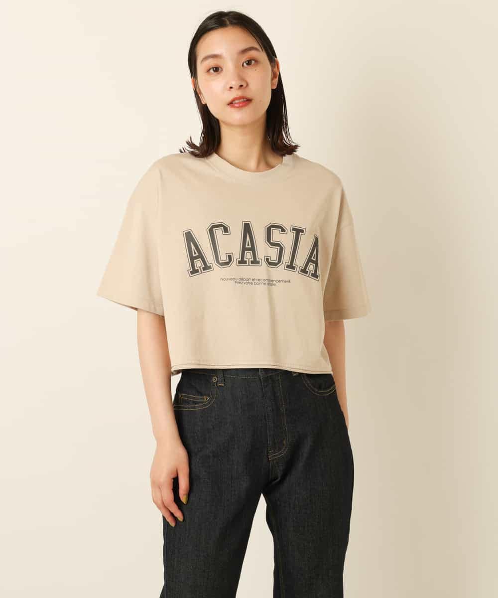 クロップド丈カレッジロゴtシャツ カットソー Tシャツ A V V アー ヴェ ヴェ イトキンオンラインストア