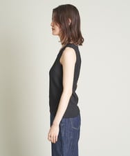K2KGS08019 a.v.v(アー・ヴェ・ヴェ) ぽこぽこシャーリングタンクトップ ライトイエロー