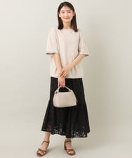 K2KGS35039 a.v.v(アー・ヴェ・ヴェ) スナップボタンスリーブトップス ブラック