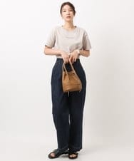 K2KGS46029 a.v.v(アー・ヴェ・ヴェ) レタリング調プチロゴTシャツ ブラック