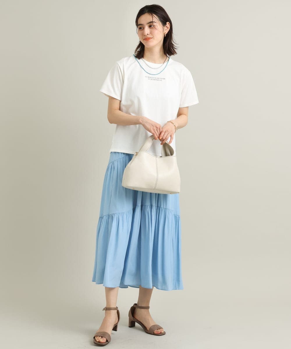 K2KGS46029 a.v.v(アー・ヴェ・ヴェ) レタリング調プチロゴTシャツ ブラック