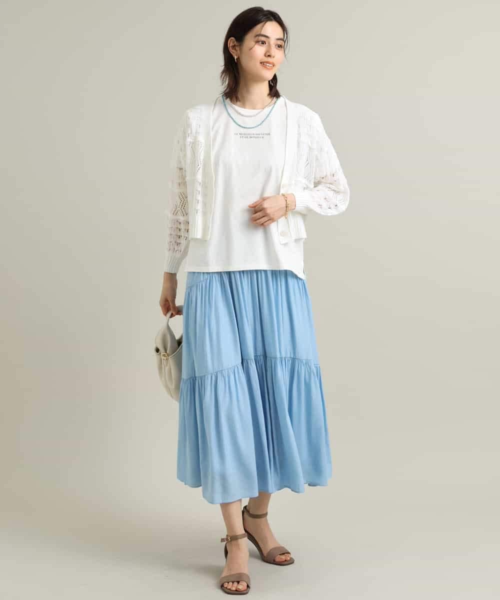 K2KGS46029 a.v.v(アー・ヴェ・ヴェ) レタリング調プチロゴTシャツ ブラック