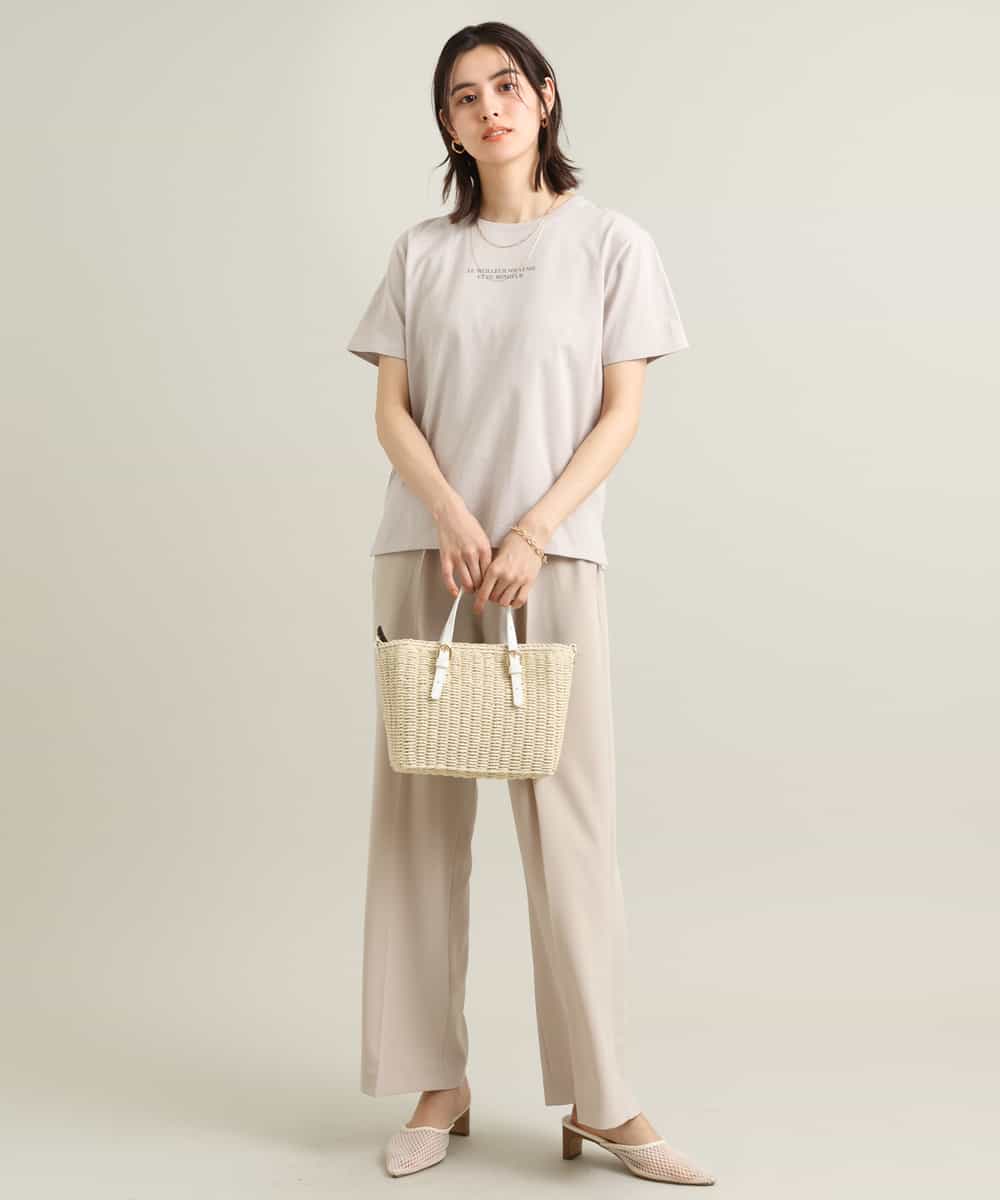 K2KGS46029 a.v.v(アー・ヴェ・ヴェ) レタリング調プチロゴTシャツ ブラック