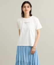 K2KGS46029 a.v.v(アー・ヴェ・ヴェ) レタリング調プチロゴTシャツ ブラック