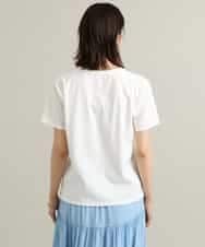 K2KGS46029 a.v.v(アー・ヴェ・ヴェ) レタリング調プチロゴTシャツ ブラック